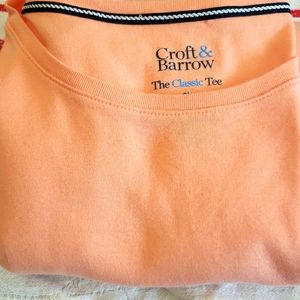 Croft&Barrow 2X peach top pullover Tee shirt